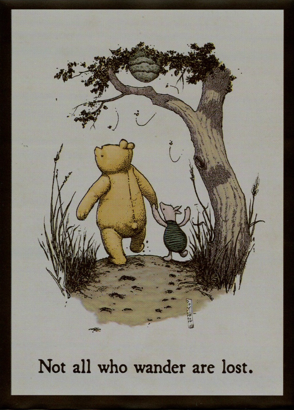 Winnie the Pooh "Not All Who Wander Are Lost"