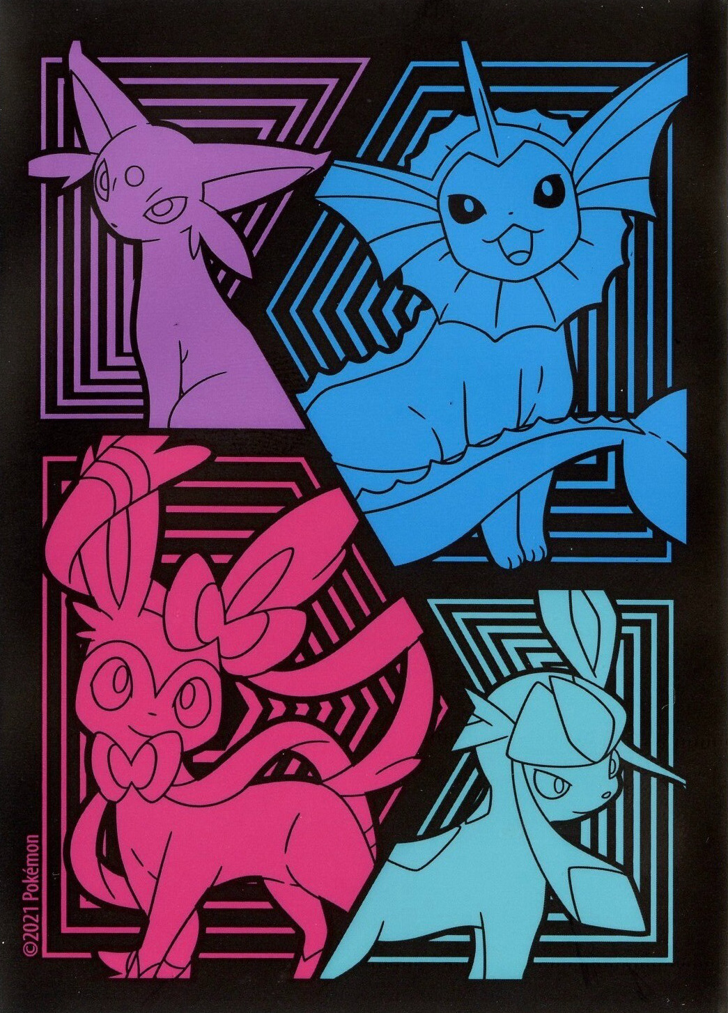 Espeon, Vaporeon, Sylveon & Glaceon (Evolving Skies ETB)
