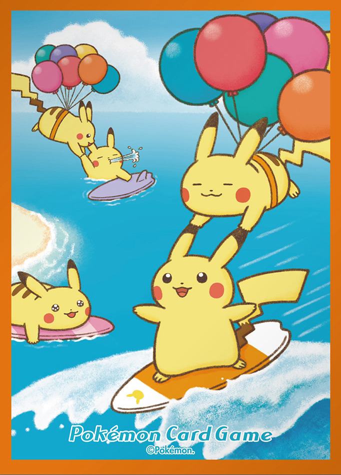 Surfing Pikachu & Flying Pikachu (Orange)